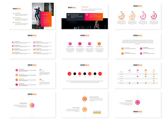 Moonela - Powerpoint Template in PowerPoint Templates - product preview 2
