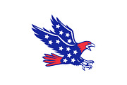 American Eagle Swooping Stars Icon