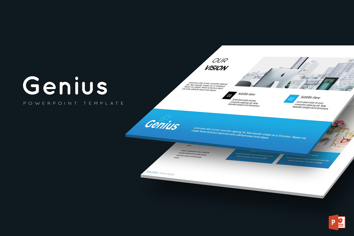 Genius - Powerpoint Template in PowerPoint Templates - product preview 8