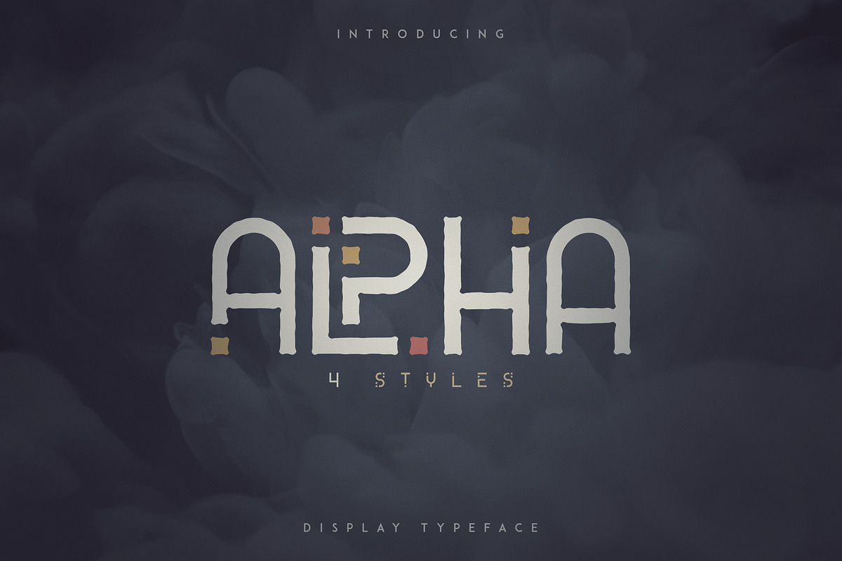 Alpha Display Font - 4 styles in Display Fonts - product preview 8