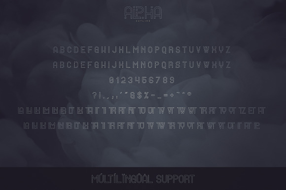 Alpha Display Font - 4 styles in Display Fonts - product preview 9