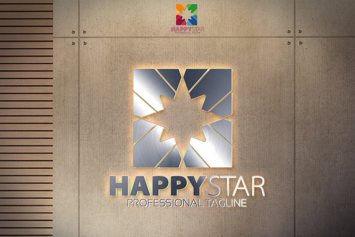 Happy Star Logo in Logo Templates - product preview 8