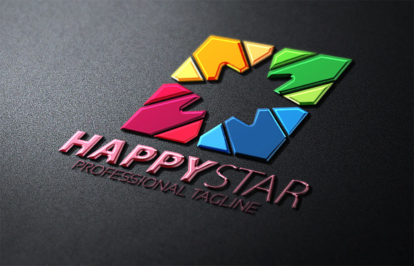 Happy Star Logo in Logo Templates - product preview 3