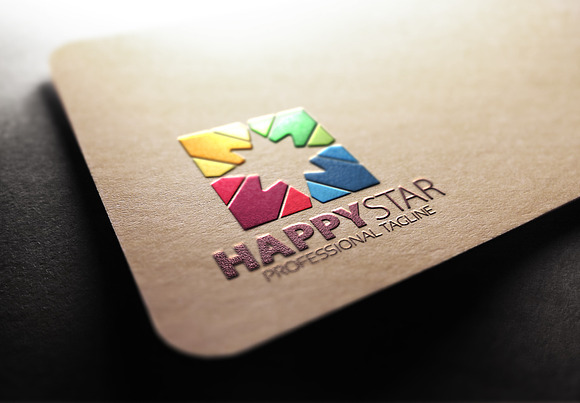 Happy Star Logo in Logo Templates - product preview 4