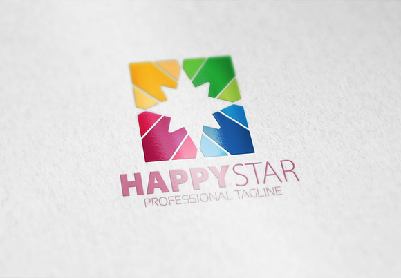 Happy Star Logo in Logo Templates - product preview 5