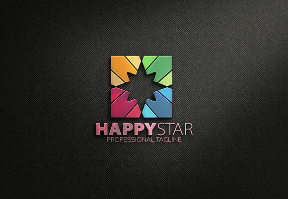 Happy Star Logo in Logo Templates - product preview 9