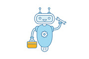 Repair chatbot color icon