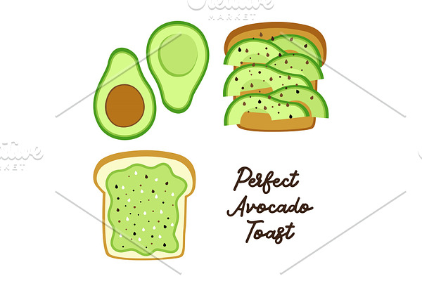 Perfect Avocado Toast as bread with