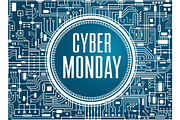 Cyber Monday Vector Banner