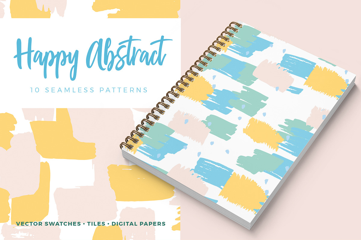 Happy Abstract Seamless Patterns in Patterns - product preview 8