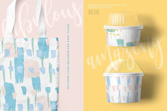 Happy Abstract Seamless Patterns in Patterns - product preview 2