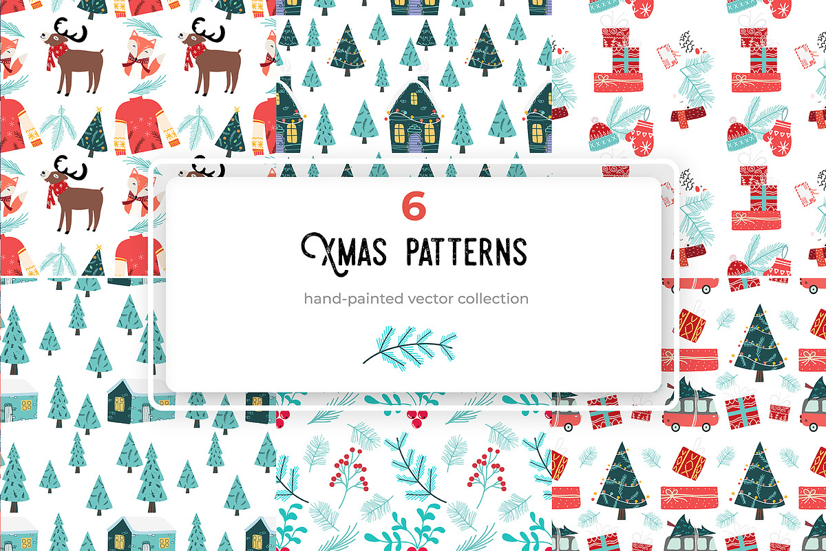 Сute Christmas Patterns Part I in Patterns - product preview 8