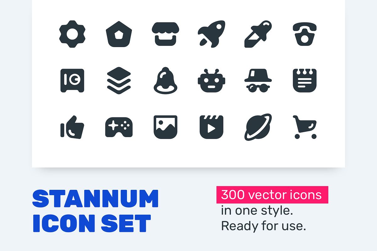 Stannum Icon Set - 300 Solid icons! in Money Icons - product preview 8