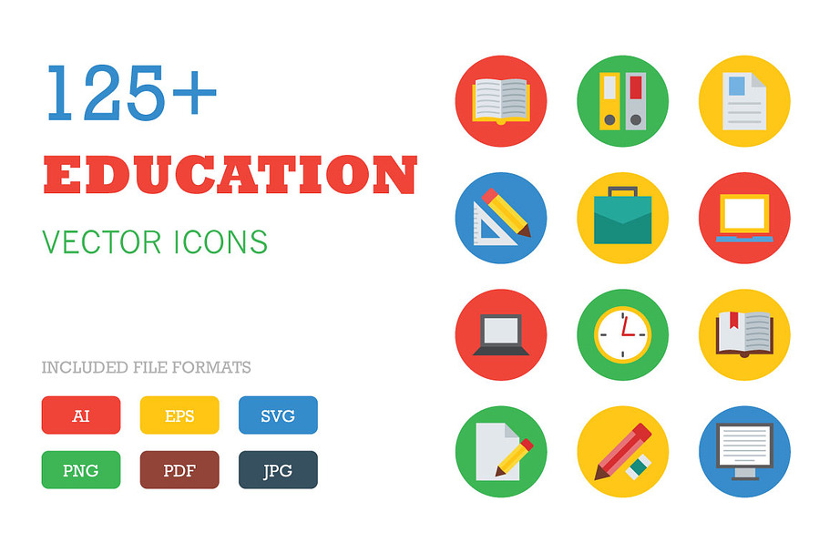125+ Education Vector Icons in Graphics - product preview 8