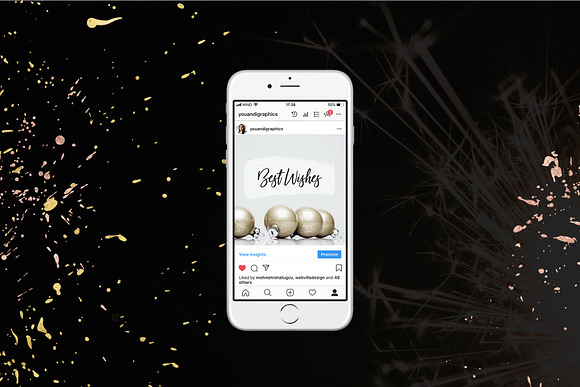 Christmas Instagram Posts & Stories in Instagram Templates - product preview 10