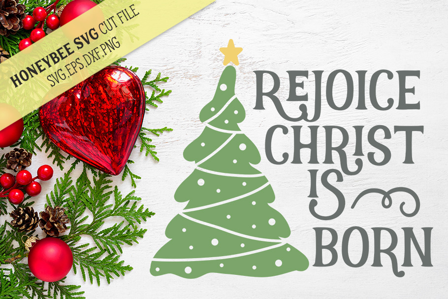 Rejoice Christ is Born Christmas 