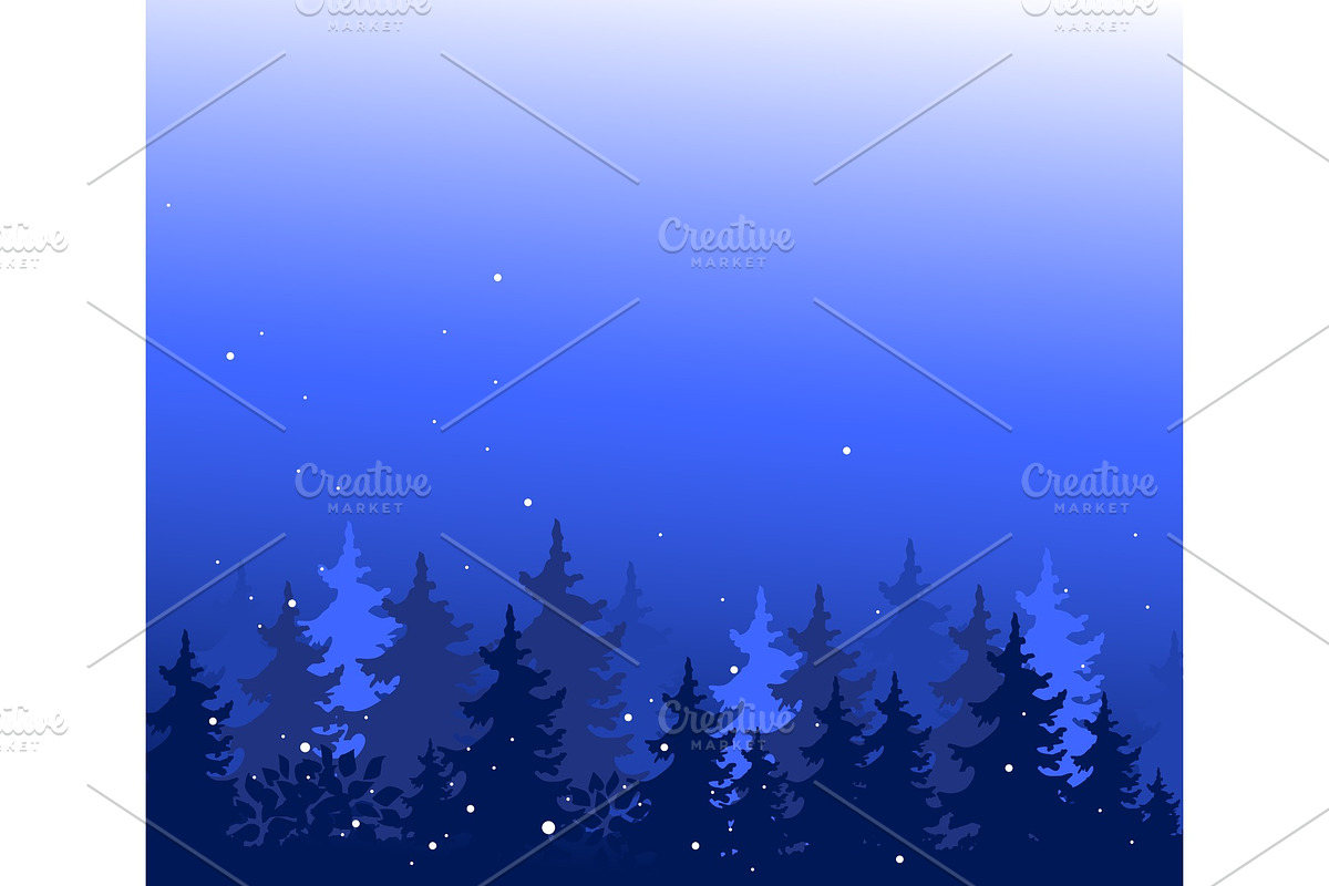 Abstract background with trees in Illustrations - product preview 8