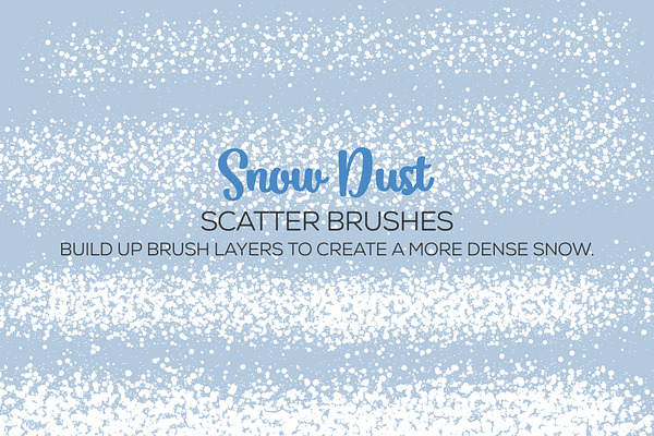Snow Dust Scatter Brushes