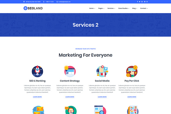 SEOLand - SEO Marketing Agency Theme in WordPress Business Themes - product preview 1