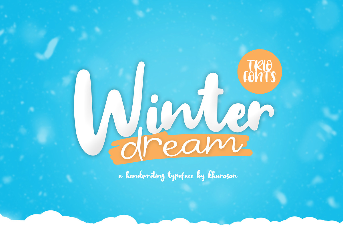 Winter Dream Trio Font in Script Fonts - product preview 8