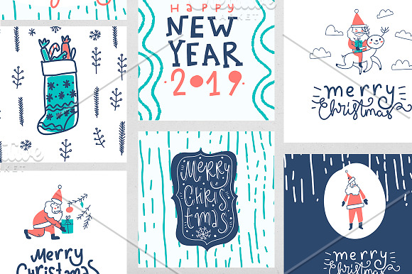 SALE 50% Merry Christmas and NY2019  in Illustrations - product preview 3