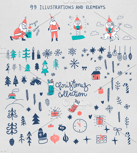 SALE 50% Merry Christmas and NY2019  in Illustrations - product preview 5