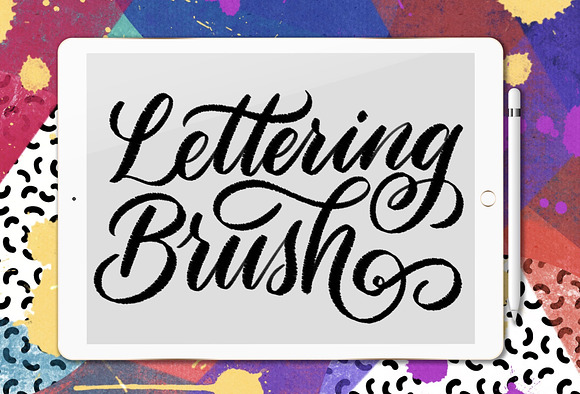 Static Shock Lettering Brush in Add-Ons - product preview 1