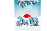 Holiday Christmas background. Vector