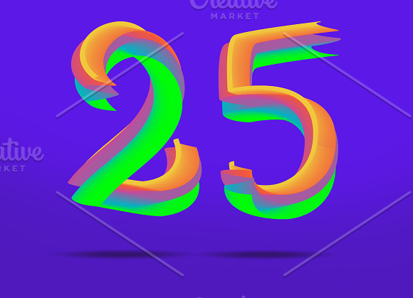 3D Colorful Font in Display Fonts - product preview 6