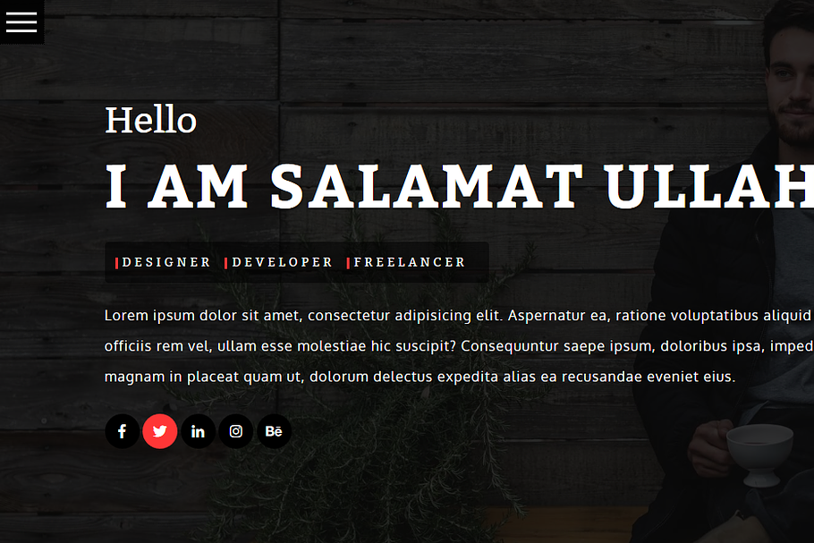 Salamat || Personal Portfolio  in HTML/CSS Themes - product preview 8