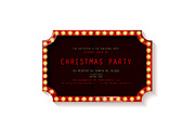 2 Invitations Christmas Party