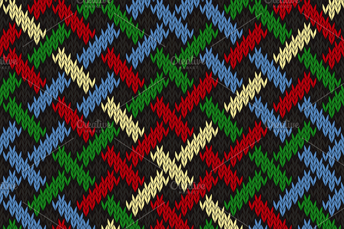 Endless knitted Irish-Saxon ornament in Patterns - product preview 8