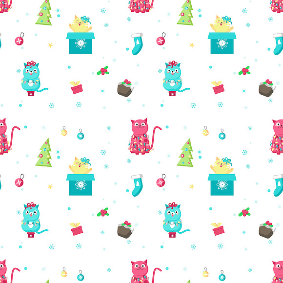 Christmas animals cards and patterns in Patterns - product preview 5