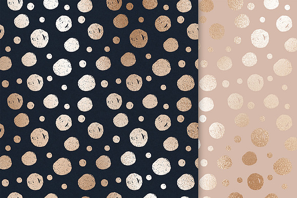 Rose Gold Marble & Foil Backgrounds in Textures - product preview 3