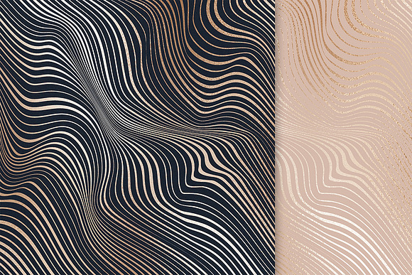 Rose Gold Marble & Foil Backgrounds in Textures - product preview 5