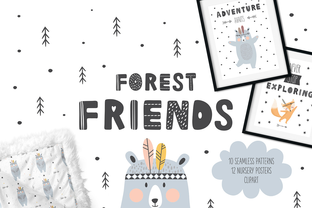 Forest Friends in Illustrations - product preview 8