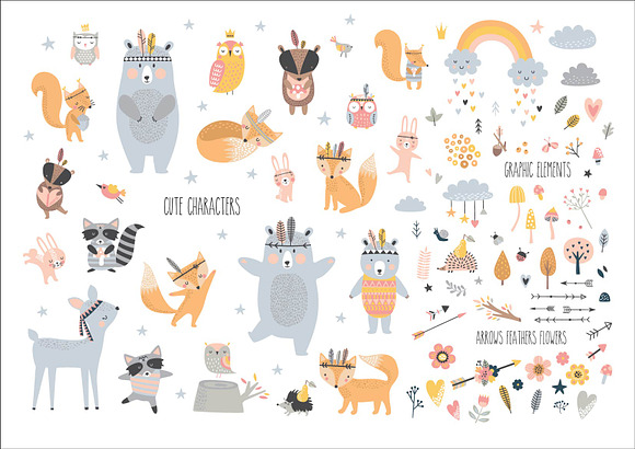 Forest Friends in Illustrations - product preview 2