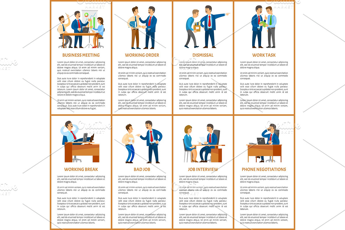 Business Meeting and Dismissal of in Illustrations - product preview 8