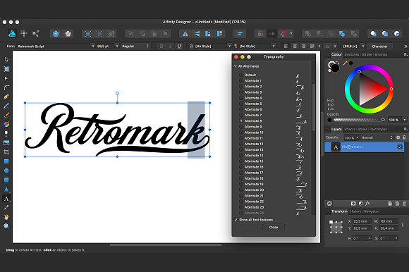 Retromark Script in Retro Fonts - product preview 16