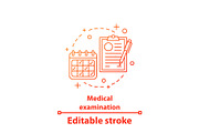 Medical examination concept icon