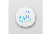 Stamp approved app icon