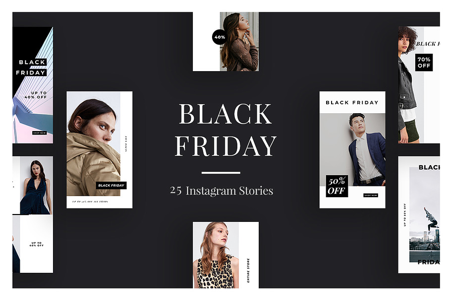 25 Black Friday Instagram Stories V4