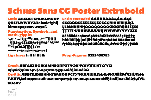 Schuss Sans CG Poster Extrabold in Sans-Serif Fonts - product preview 9
