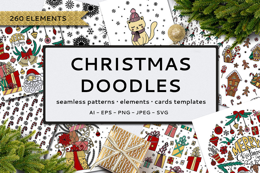 Christmas Doodles in Objects - product preview 8