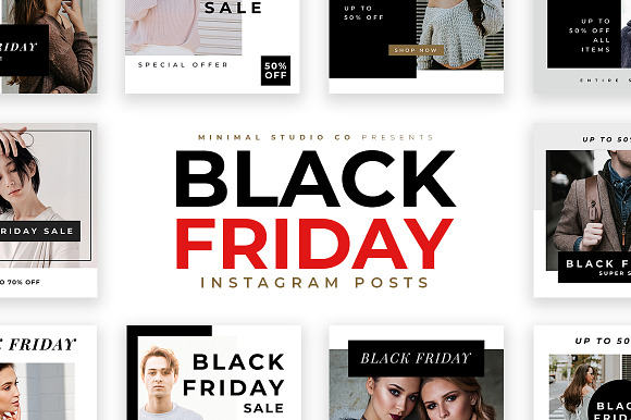 Ultimate Black Friday Social Media in Instagram Templates - product preview 34