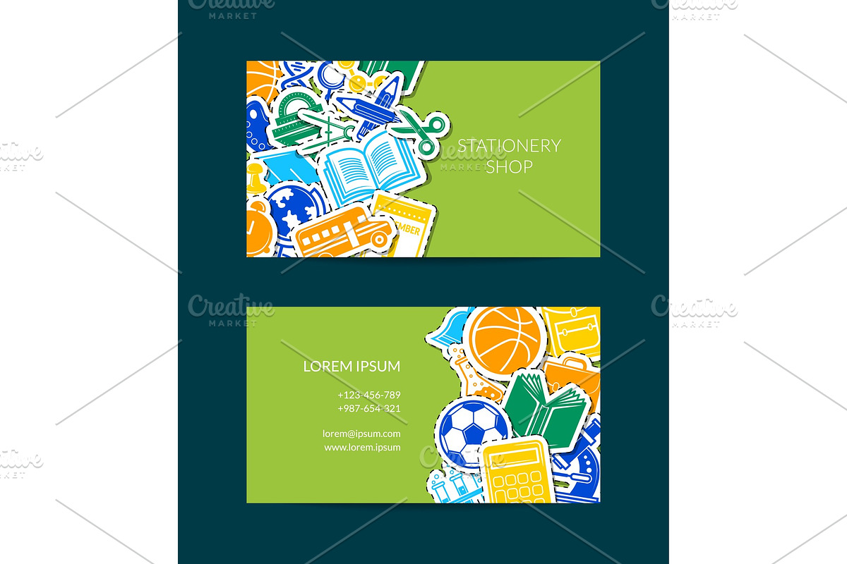 Vector back to school stationery in Graphics - product preview 8