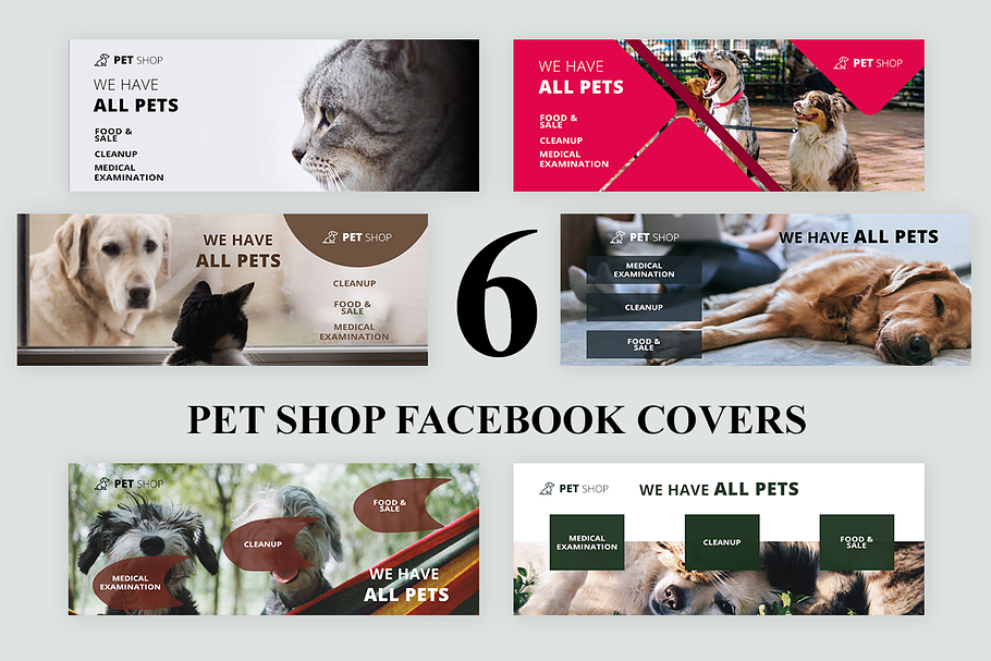 6 Pet Shop Facebook Covers