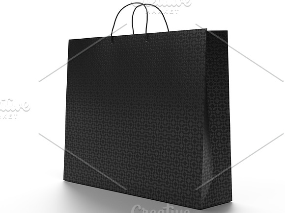 3D illustrations of shopping bag. in Illustrations - product preview 2
