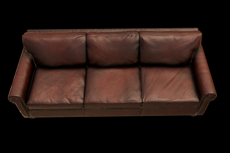 Classic Leather Sofa in Architecture - product preview 4