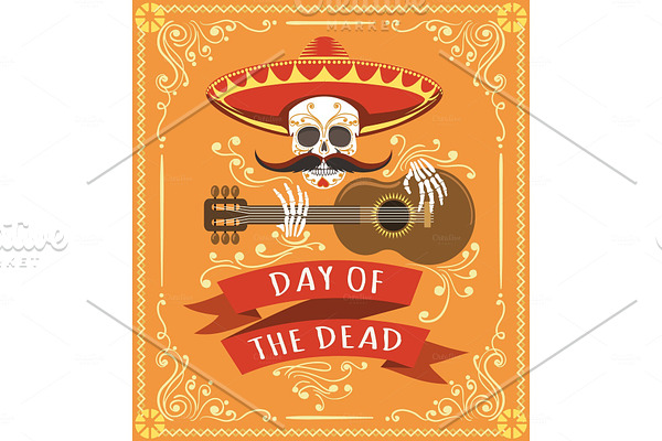 Mexican dead day poster
